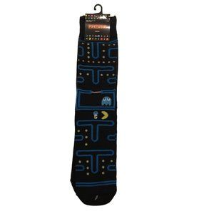 PAC-MAN Men's Crew Socks Set of 2 Size 6 1/2-12 Pinky Inky Cherries